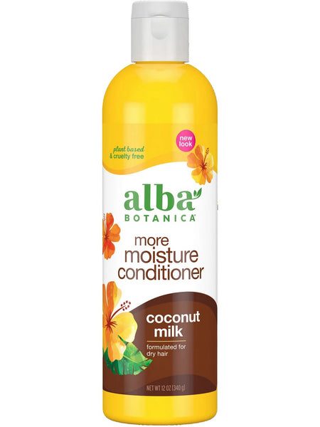 Alba Botanica, More Moisture Conditioner, Coconut Milk, 12 oz