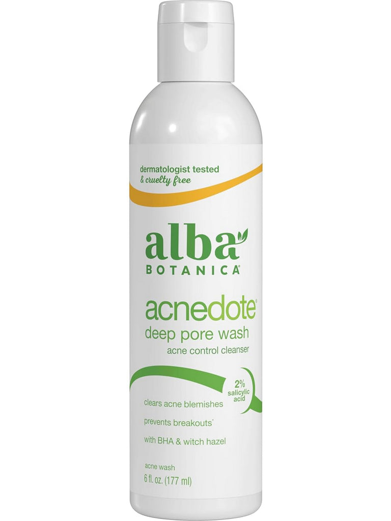 Alba Botanica, Acnedote Deep Pore Wash, 6 fl oz