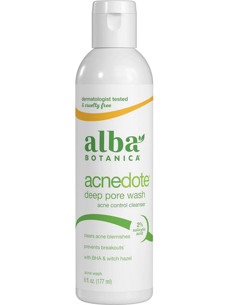 Alba Botanica, Acnedote Deep Pore Wash, 6 fl oz