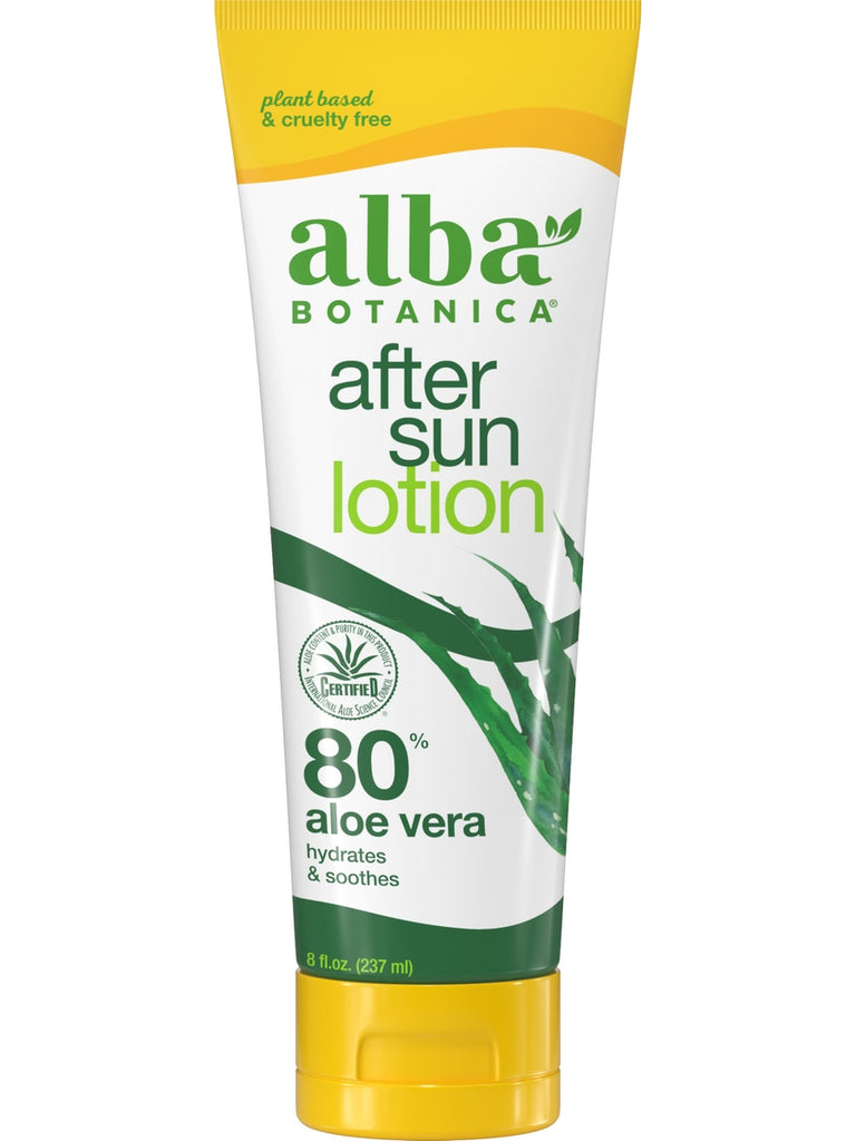 Alba Botanica, After Sun Lotion, 80% Aloe Vera, 8 fl oz