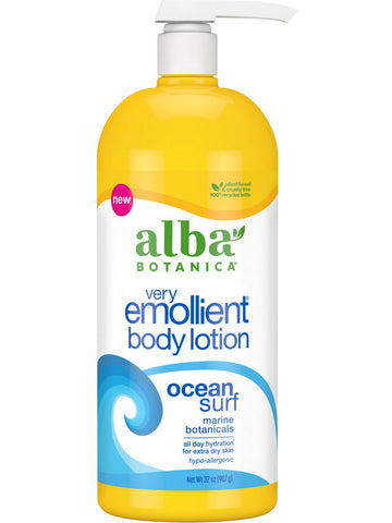 Alba Botanica, Very Emollient Body Lotion, Ocean Surf, 32 oz