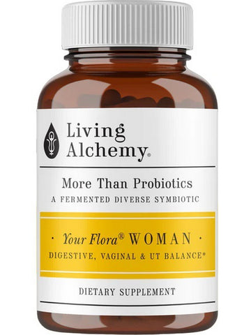 Living Alchemy, Your Flora Woman Digestive, Vaginal, and UT Balance, 60 Vegan Capsules