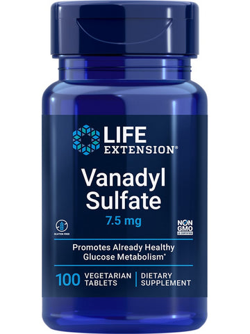 Life Extension, Vanadyl Sulfate, 7.5 mg, 100 vegetarian tablets