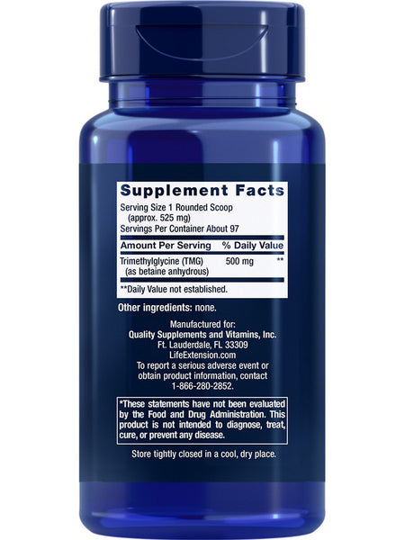 Life Extension, TMG Powder, 50 grams