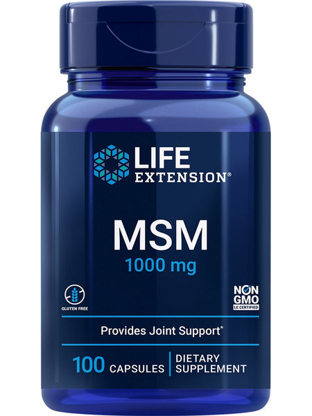 Life Extension, MSM, 1000 mg, 100 capsules