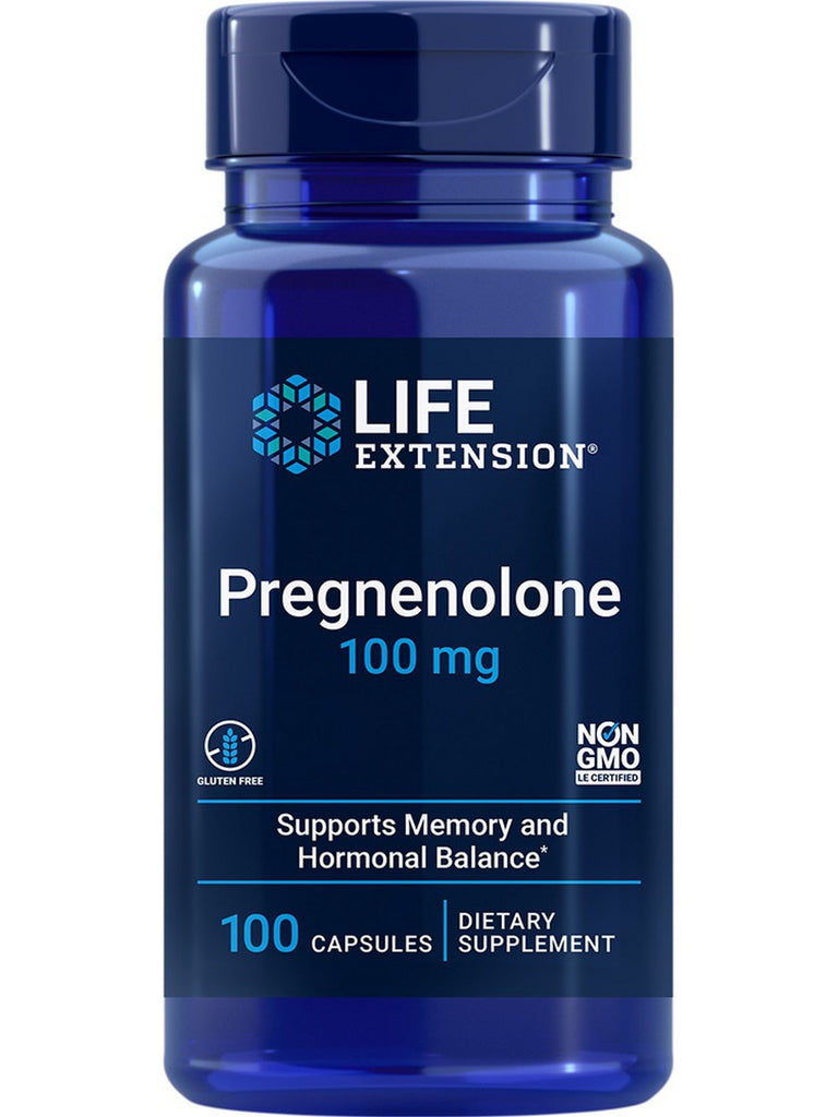 Life Extension, Pregnenolone, 100 mg, 100 capsules