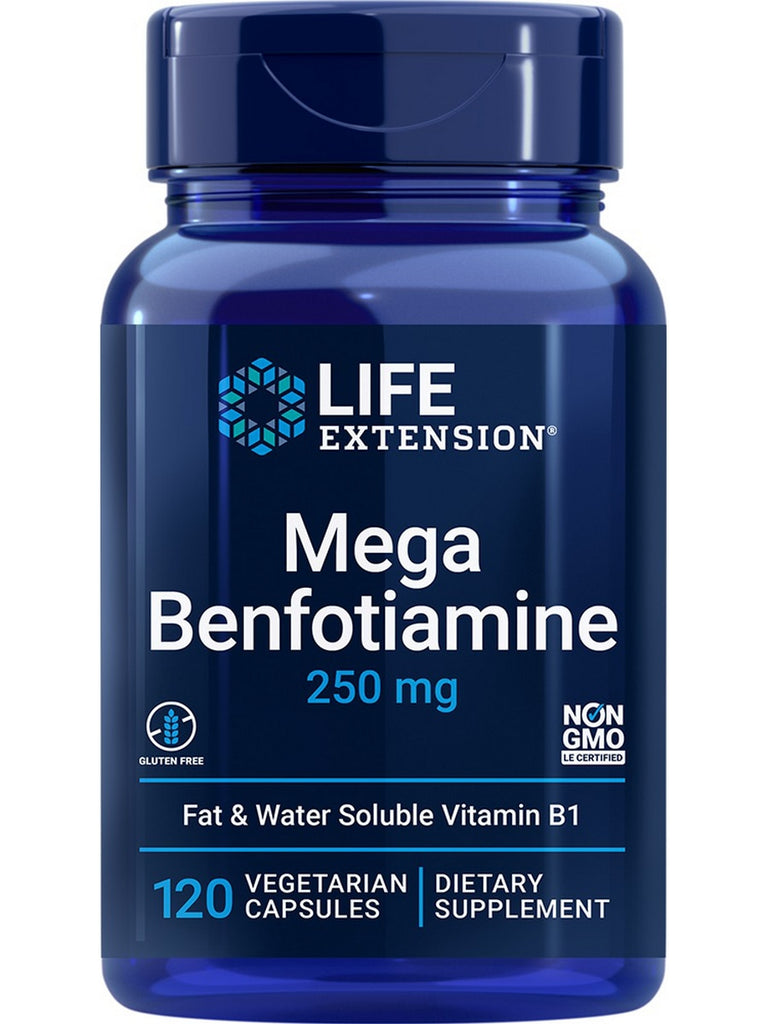 Life Extension, Mega Benfotiamine, 250 mg, 120 vegetarian capsules