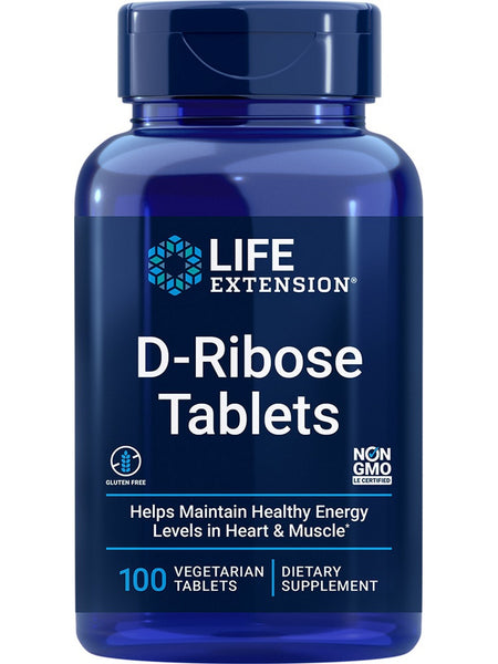Life Extension, D-Ribose Tablets, 100 vegetarian tablets