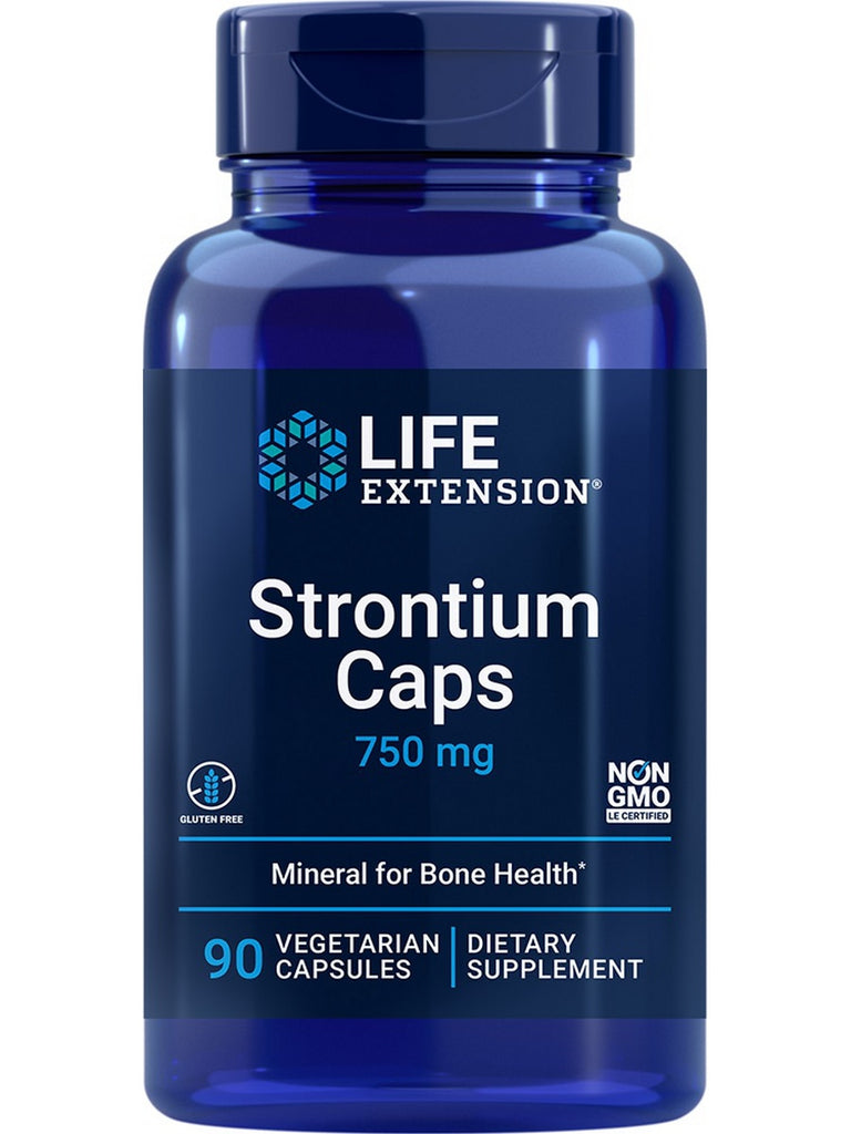 Life Extension, Strontium Caps, 750 mg, 90 vegetarian capsules