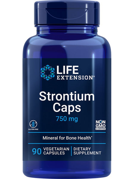 Life Extension, Strontium Caps, 750 mg, 90 vegetarian capsules