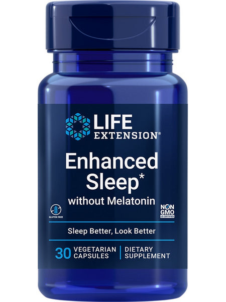 Life Extension, Enhanced Sleep without Melatonin, 30 vegetarian capsules
