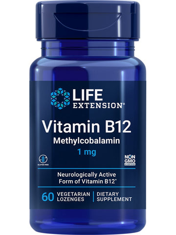 Life Extension, Vitamin B12 Methylcobalamin, 1 mg, 60 vegetarian lozenges