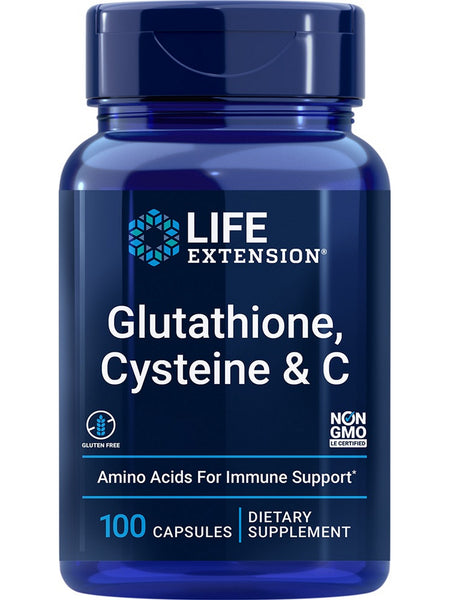 Life Extension, Glutathione, Cysteine & C, 100 capsules
