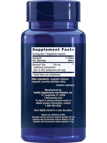 Life Extension, Soy Isoflavones, 30 vegetarian capsules