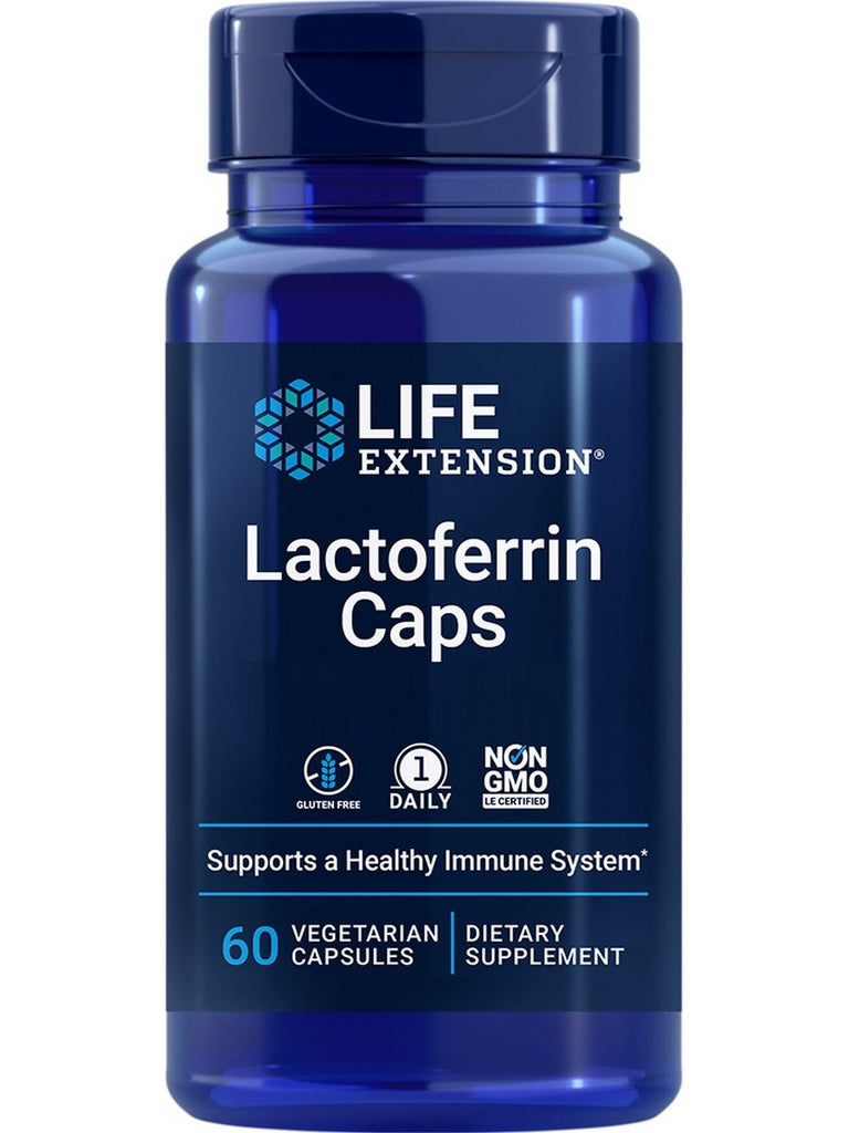 Life Extension, Lactoferrin Caps, 60 vegetarian capsules