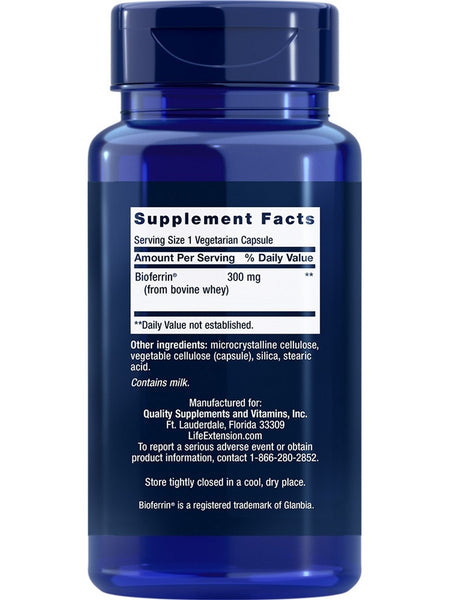 Life Extension, Lactoferrin Caps, 60 vegetarian capsules