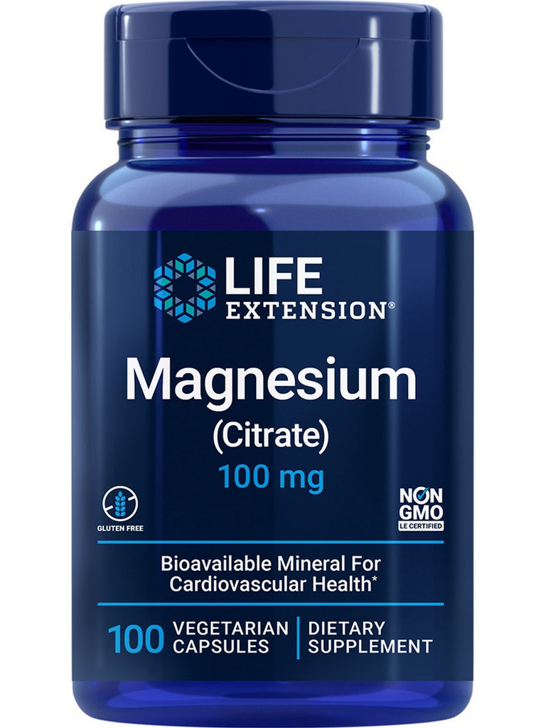 Life Extension, Magnesium (Citrate), 100 mg, 100 vegetarian capsules