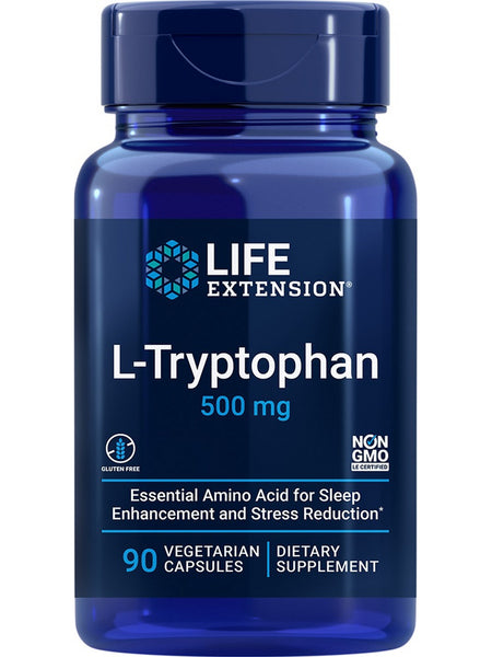 Life Extension, L-Tryptophan, 500 mg, 90 vegetarian capsules
