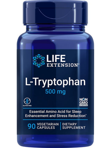 Life Extension, L-Tryptophan, 500 mg, 90 vegetarian capsules