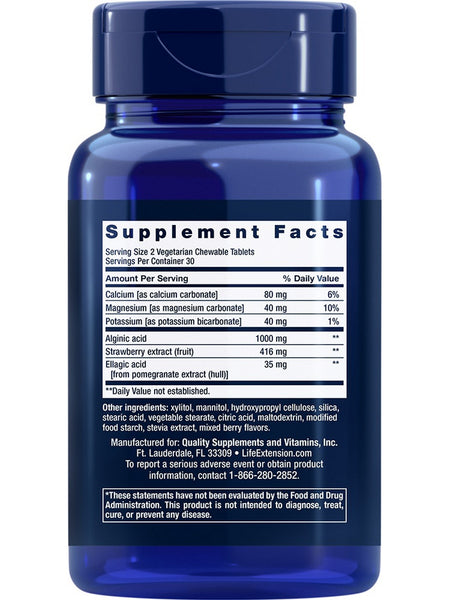 Life Extension, Esophageal Guardian, Berry, 60 vegetarian chewable tablets