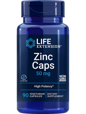 Life Extension, Zinc Caps, 50 mg, 90 vegetarian capsules
