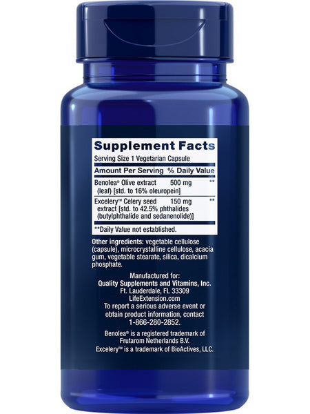 Life Extension, Advanced Olive Leaf Vascular Support, 60 vegetarian capsules