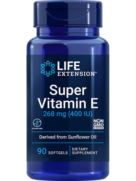 Life Extension, Super Vitamin E, 268 mg (400 IU), 90 softgels