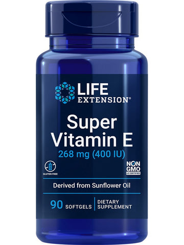 Life Extension, Super Vitamin E, 268 mg (400 IU), 90 softgels