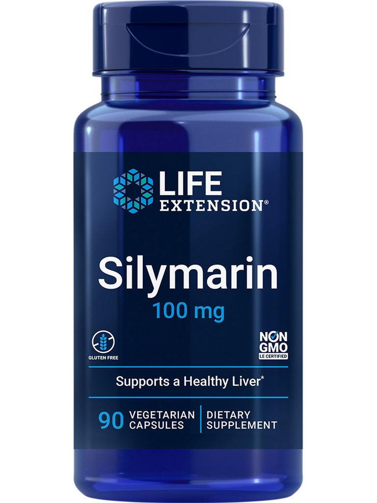 Life Extension, Silymarin, 100 mg, 90 vegetarian capsules