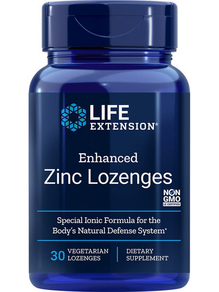Life Extension, Enhanced Zinc Lozenges, Peppermint, 30 vegetarian lozenges