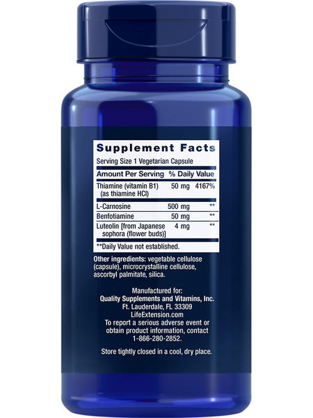 Life Extension, Super Carnosine, 500 mg, 60 vegetarian capsules