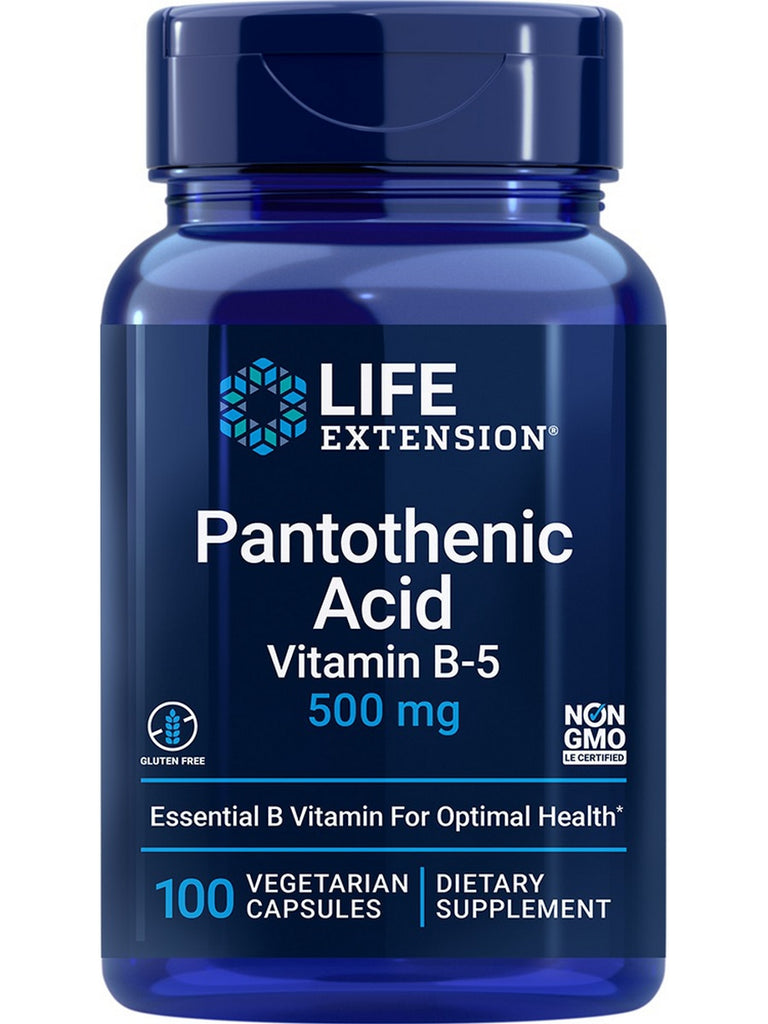 Life Extension, Pantothenic Acid, 500 mg, 100 vegetarian capsules