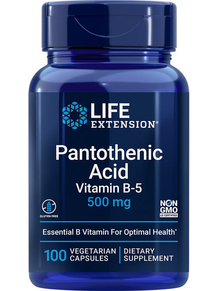 Life Extension, Pantothenic Acid, 500 mg, 100 vegetarian capsules