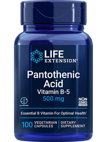 Life Extension, Pantothenic Acid, 500 mg, 100 vegetarian capsules
