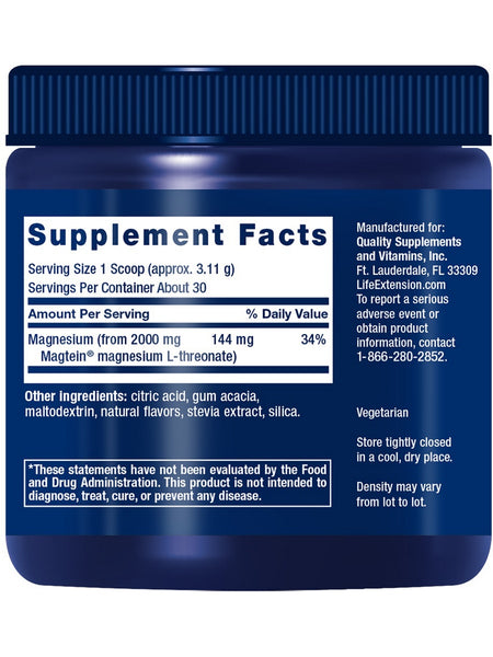 Life Extension, Neuro-Mag® Magnesium L-Threonate, Tropical Punch, 93.35 grams