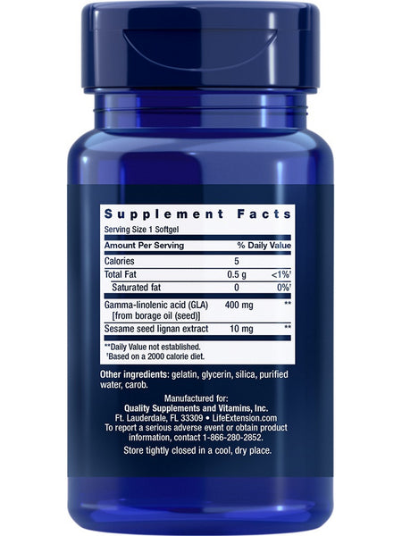 Life Extension, Mega GLA Sesame Lignans, 30 softgels