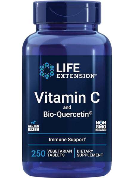 Life Extension, Vitamin C and Bio-Quercetin, 250 vegetarian tablets