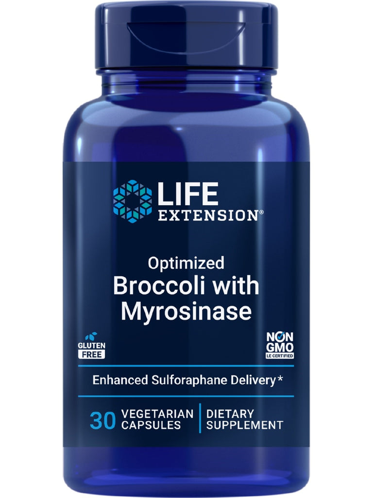 Life Extension, Optimized Broccoli and Myrosinase, 30 vegetarian capsules