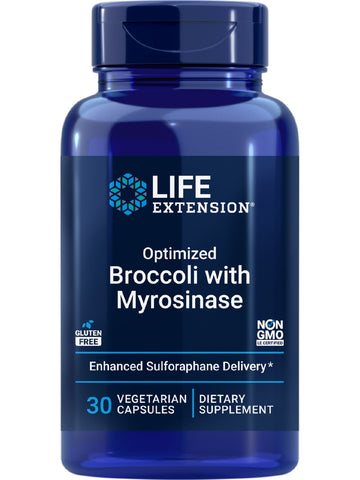 Life Extension, Optimized Broccoli and Myrosinase, 30 vegetarian capsules