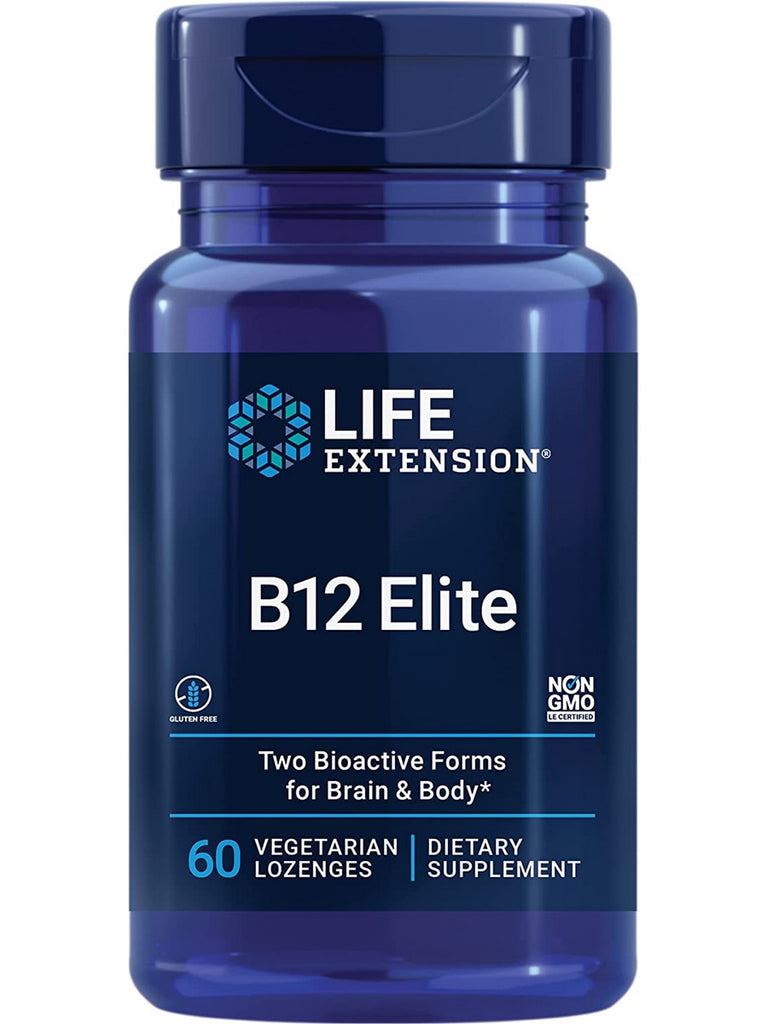 Life Extension, B12 Elite, 60 vegetarian lozenges