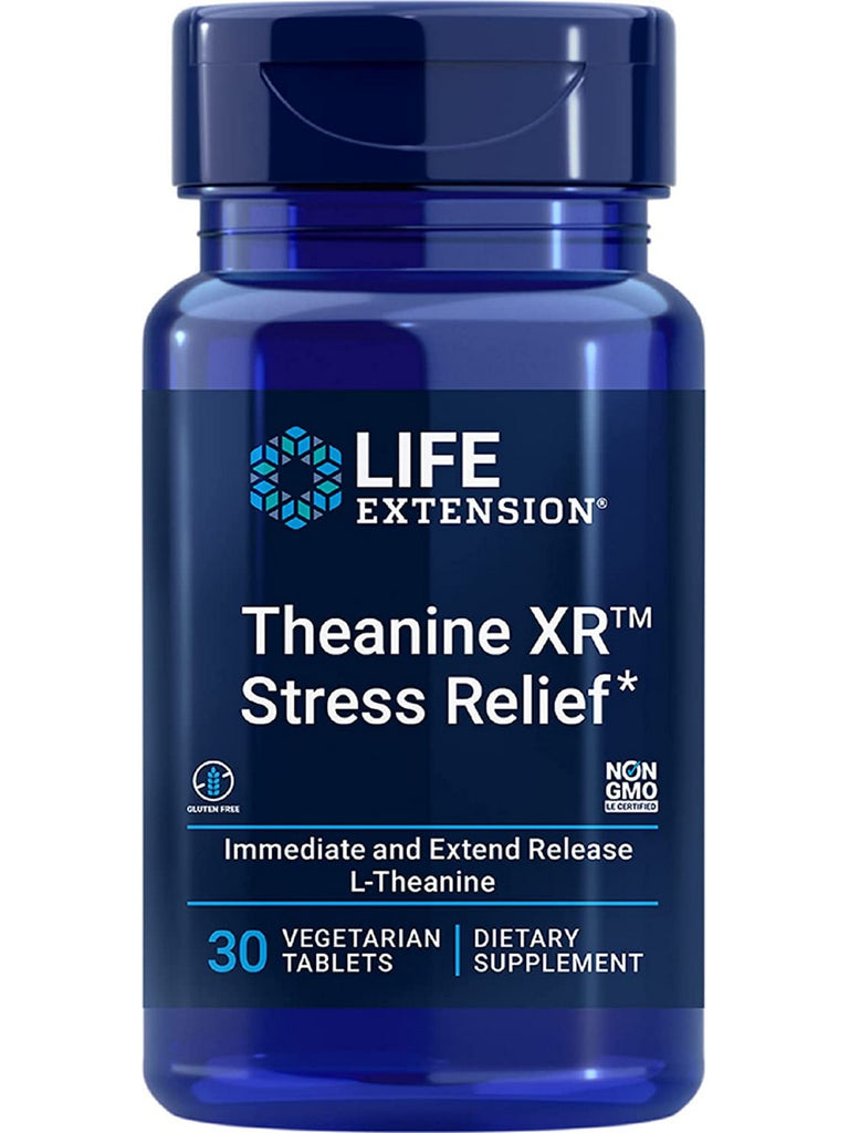 Life Extension, Theanine XR™ Stress Relief, 30 vegetarian tablets