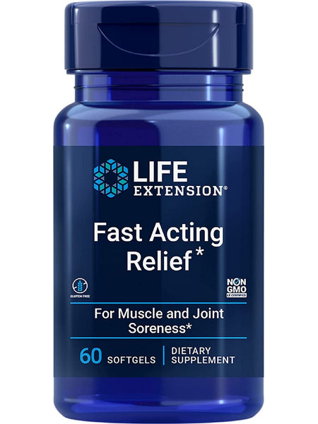 Life Extension, Fast Acting Relief, 60 softgels
