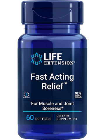 Life Extension, Fast Acting Relief, 60 softgels