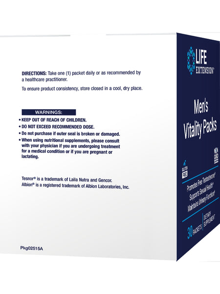 Life Extension, Men's Vitality Packs, 30 packets