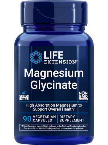 Life Extension, Magnesium Glycinate, 90 Vegetarian Capsules