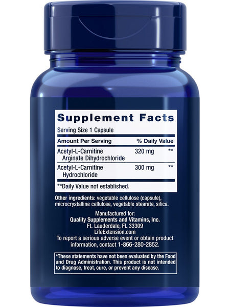 Life Extension, Acetyl-L-Carnitine Arginate, 90 capsules