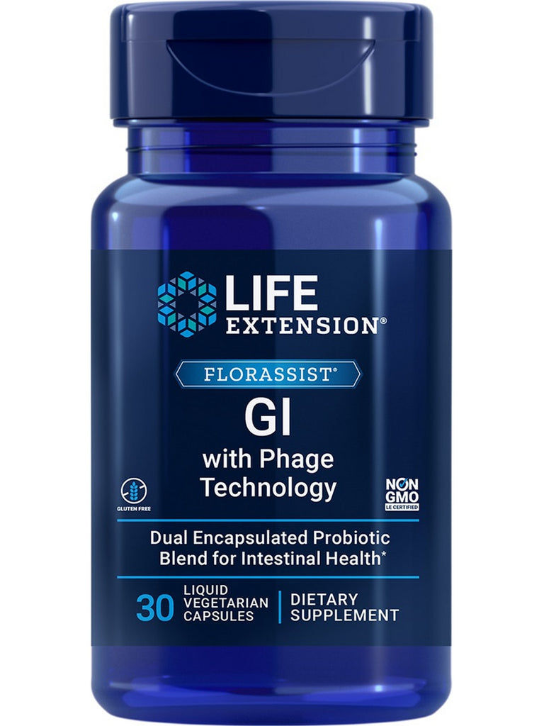 Life Extension, FLORASSIST® GI with Phage Technology, 30 liquid vegetarian capsules