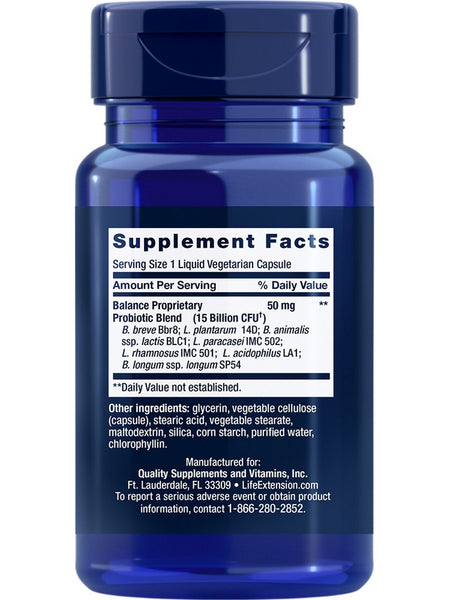 Life Extension, FLORASSIST® Balance, 30 liquid vegetarian capsules