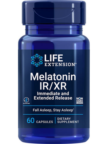 Life Extension, Melatonin IR/XR, 60 capsules