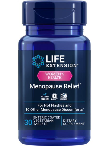 Life Extension, Menopause Relief, 30 enteric-coated vegetarian tablets